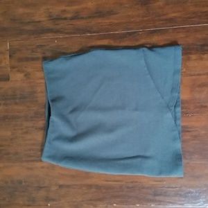 Aritzia Talula Gray Flattering  Ponte Stretch Knit Mini Skirt Size XS